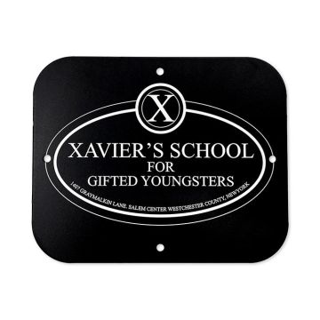 Metal Game Room Sign - X-Men; Xavier's School For Gifted Youngsters